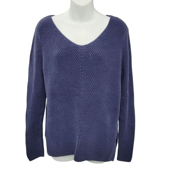 2/$20 Gap Navy Blue Knitted Sweater Top Size: M - Picture 1 of 8